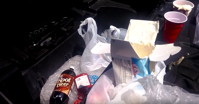 The Ridgline’s in-bed storage bin made for a decent cooler.